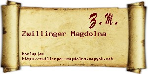 Zwillinger Magdolna névjegykártya